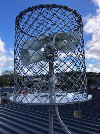 horn speakers in bird cage.jpeg